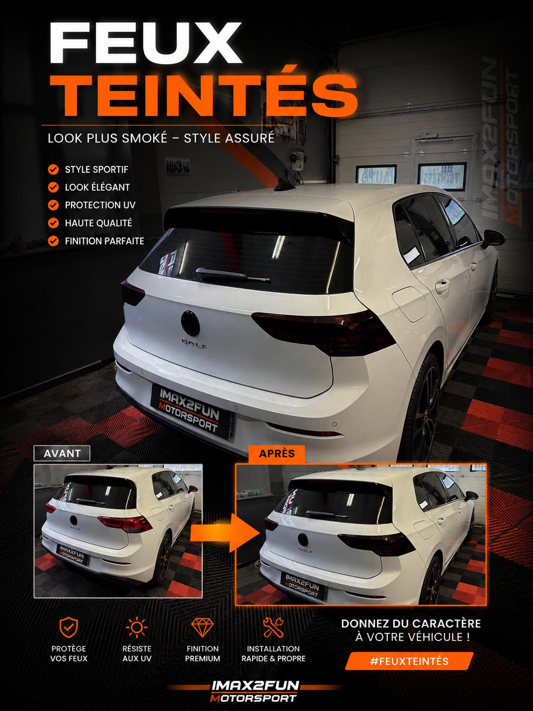 Feux teintés